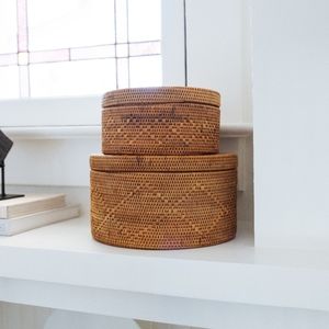 Decorative Nesting Storage Boxes (Set of Two)